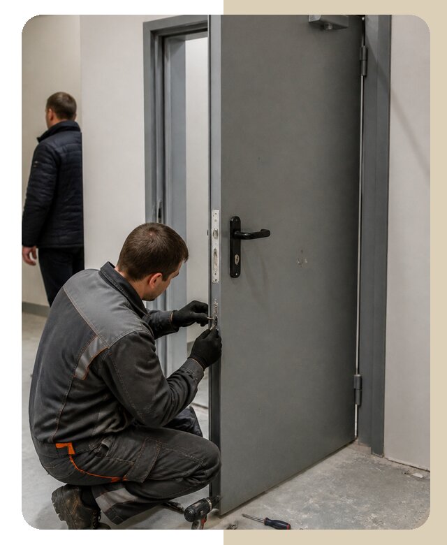 Ремонт противопожарной двери в Кимовске по цене 6700 р. | ДвериЛегко-Кмв