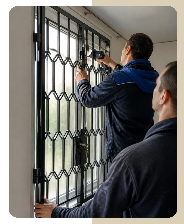 Установка распашных решеток в Кимовске цена от 6700 р. | ДвериЛегко-Кмв